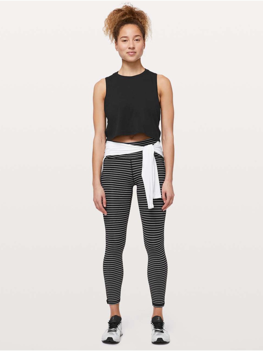 Lululemon athletica Striped High-Waist Leggings Train Times Pant 25" size 6